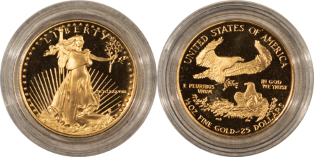 American Gold Eagles, Buffaloes, & Liberty Series 1988 PROOF AMERICAN GOLD EAGLE 4 COIN SET, 1.85 OZ AGW – GEM PROOF W/ BOX & COA!