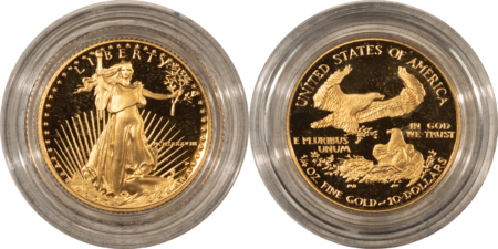 American Gold Eagles, Buffaloes, & Liberty Series 1988 PROOF AMERICAN GOLD EAGLE 4 COIN SET, 1.85 OZ AGW – GEM PROOF W/ BOX & COA!