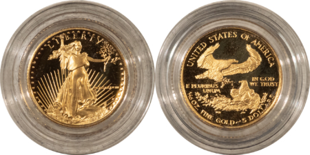 American Gold Eagles, Buffaloes, & Liberty Series 1988 PROOF AMERICAN GOLD EAGLE 4 COIN SET, 1.85 OZ AGW – GEM PROOF W/ BOX & COA!