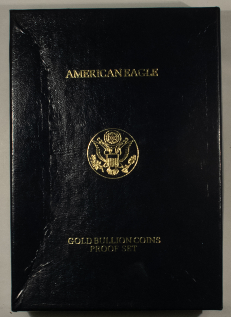 American Gold Eagles, Buffaloes, & Liberty Series 1988 PROOF AMERICAN GOLD EAGLE 4 COIN SET, 1.85 OZ AGW – GEM PROOF W/ BOX & COA!