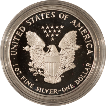 American Silver Eagles 1988-S $1 PROOF AMERICAN SILVER EAGLE, 1 OZ .999 – GEM PROOF WITH BOX AND COA!