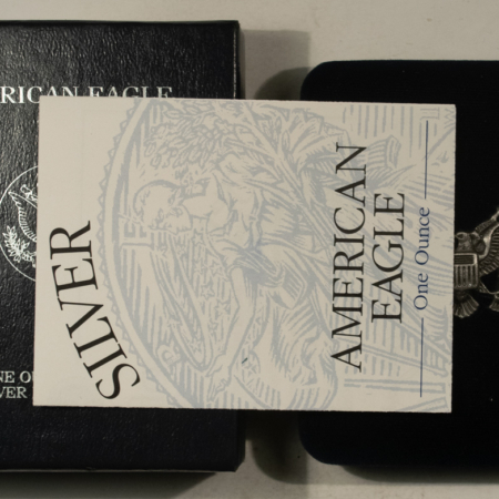 American Silver Eagles 2000-P $1 PROOF AMERICAN SILVER EAGLE, 1 OZ .999 – GEM PROOF WITH BOX AND COA!