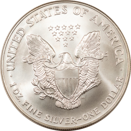 American Silver Eagles 2001 $1 AMERICAN SILVER EAGLE, 1 OZ .999 – UNCIRCULATED