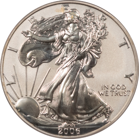 American Silver Eagles 2006-P 1 OZ .999 REVERSE PROOF AMERICAN SILVER EAGLE PCGS PR-68 20TH ANNIVERSARY