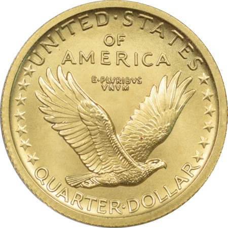 American Gold Eagles, Buffaloes, & Liberty Series 2016 1/4 OZ 25C STANDING LIBERTY QUARTER GOLD CENTENNIAL GEM SPECIMEN W/ BOX/COA