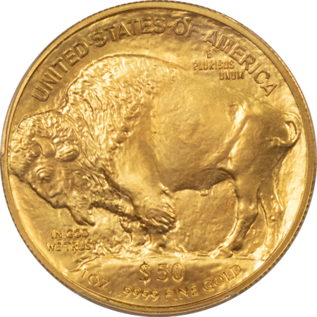 American Gold Eagles, Buffaloes, & Liberty Series 2016 $50 AMERICAN GOLD BUFFALO .9999 1 OZ PCGS MS-69 FIRST STRIKE 10TH ANN, FLAG