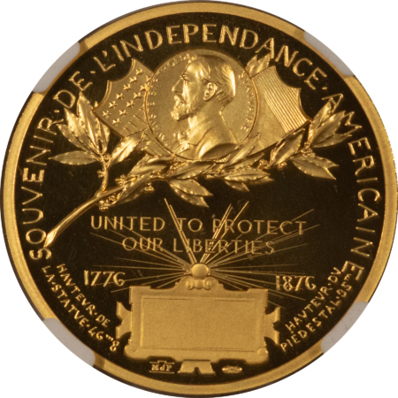 Bullion 2016 MONNAIE DE PARIS STATUE OF LIBERTY 130 ANNIVERSARY 1 OZ .999 GOLD NGC MS-70