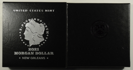 Dollars 2021-O PRIVY $1 MORGAN DOLLAR SILVER COMMEMORATIVE – GEM UNCIRCULATED, MINT PKG