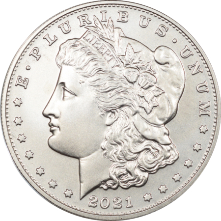 Dollars 2021-S PRIVY $1 MORGAN DOLLAR SILVER COMMEMORATIVE – GEM UNCIRCULATED, MINT PKG