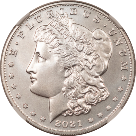 Dollars 2021-S $1 MORGAN DOLLAR 100TH ANNIVERSARY COMMEMORATIVE – NGC MS-70, PERFECT!