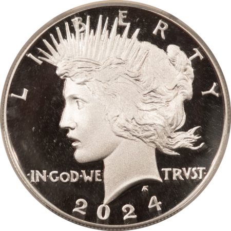 Dollars 2024-S $1 PROOF PEACE DOLLAR COMMEMORATIVE – PCGS PR-69 DCAM