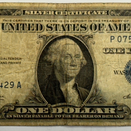 New Store Items 1935 $1 SILVER CERTIFICATE MULE, P-A BLOCK, RARE, FR-1607 – VERY GOOD/FINE!