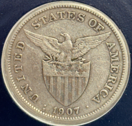 New Store Items 1907-S LOST SAN FRANCISCO PHILIPPINES PESO SILVER DOLLAR – IN FANCY PACKAGING!