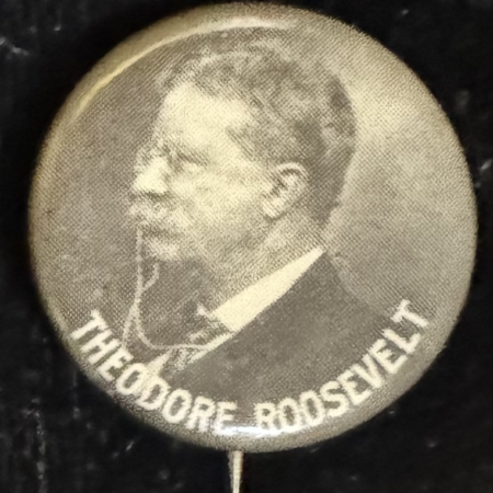 New Store Items 1912 TEDDY ROOSEVELT 7/8″ CELLULOID PICTORIAL CAMPAIGN BUTTON-SCARCE VARIETY/EXC