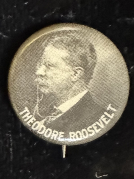 New Store Items 1912 TEDDY ROOSEVELT 7/8″ CELLULOID PICTORIAL CAMPAIGN BUTTON-SCARCE VARIETY/EXC
