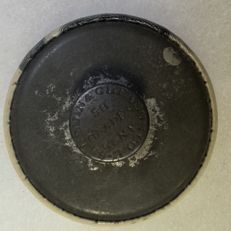 New Store Items 1900 MCKINLEY 1 1/2″ STUD; ENGRAVED PICTURE-VERY UNUSUAL SIZE & STYLE-NEAR MINT!