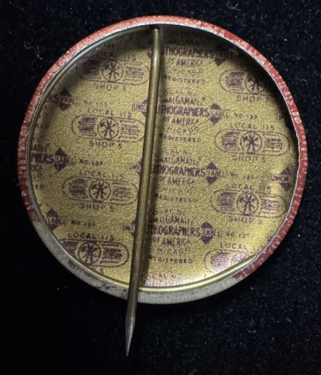 New Store Items 1948 HARRY S. TRUMAN 1 1/4″ SEPIA LITHO CAMAPIGN BUTTON, NEAR-MINT & VERY NICE!