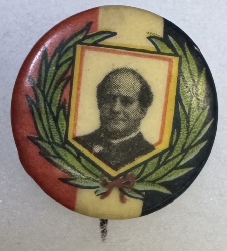 New Store Items 1908 WILLIAM JENNINGS BRYAN 7/8″ CELLO CAMPAIGN BUTTON; COLORFUL & SCARCE-EXC!