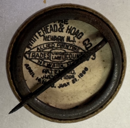 New Store Items 1908 WILLIAM JENNINGS BRYAN 7/8″ CELLO CAMPAIGN BUTTON; COLOR W/ BACKPAPER-EXC!