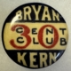 New Store Items 1908 WILLIAM JENNINGS BRYAN “COMMONER” 1 1/4″ CAMPAIGN BUTTON; GRAPHIC & SCARCE!