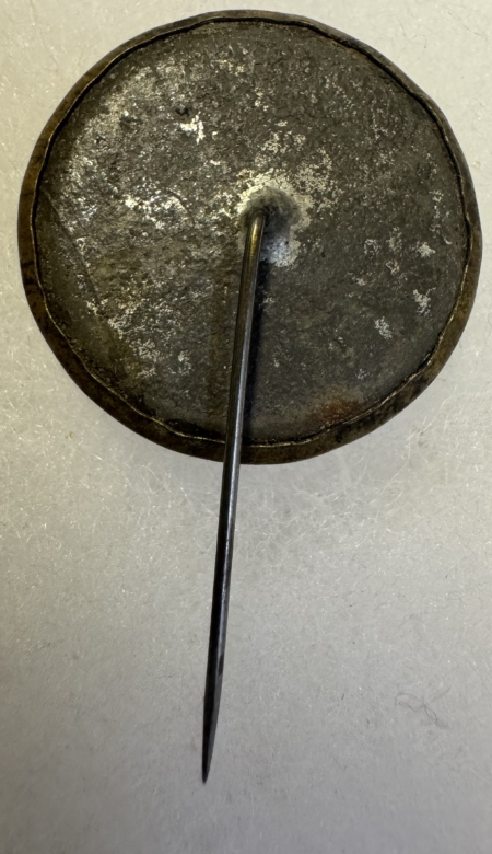 New Store Items 1868 GRANT-COLFAX 1″ FERROTYPE W/ A STICKPIN BACK, SHARP PHOTOS-EXC+ & A BEAUTY!