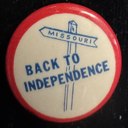 New Store Items 1948 THOMAS DEWEY (ANTI-TRUMAN) “BACK TO INDEPENDENCE” 7/8″ CAMPAIGN BUTTON-MINT
