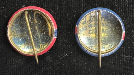 New Store Items 1920 COX-ROOSEVELT 1/2″ CAMPAIGN BUTTON PAIR – BRIGHT & NEAR-MINT!