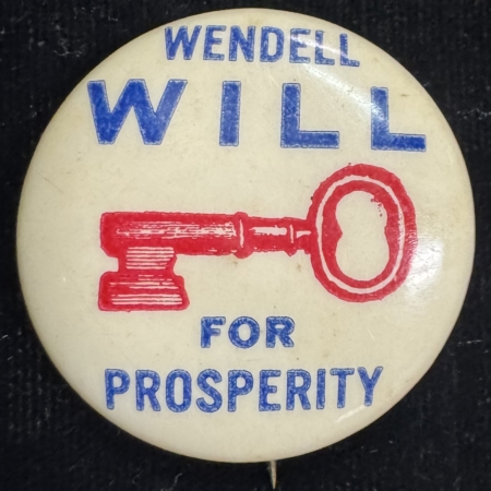 New Store Items 1940 WENDELL WILLKIE 1 1/4″ CELLO CAMPAIGN BUTTON, CUTE PLAY ON NAME, MINT!