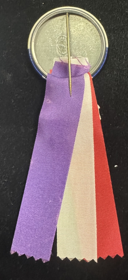 New Store Items 1960 JOHN F KENNEDY POPULAR 1 3/4″ FOR PRESIDENT BUTTON W/ RIBBONS/DONKEY, MINT!