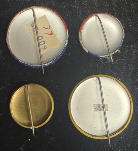 New Store Items 1960 JOHN F. KENNEDY CAMPAIGN BUTTON LOT, 4 DIFFERENT INCLUDING A JUGATE-EXC+!