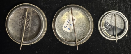 New Store Items 1964 BARRY GOLDWATER LOT OF 3 DIFFERENT CAMPAIGN BUTTONS, 7/8″-1 1/4″-MINT!