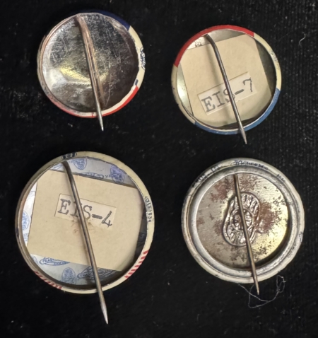 New Store Items 1952-56 EISENHOWER CAMPAIGN BUTTONS-4 DIFFERENT INCLUDING UNUSUAL “I LIKE IKE”!