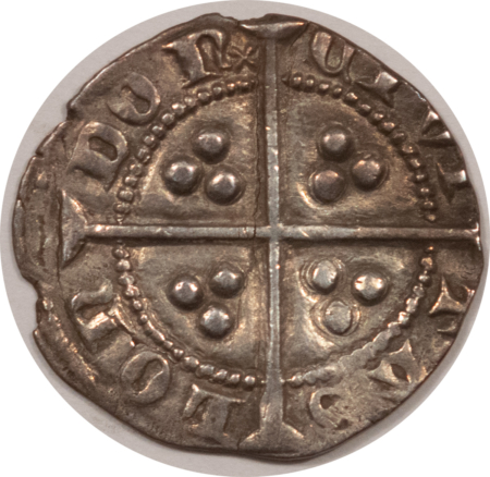 Ancient Coins 1327-1377 ENGLAND EDWARD III PENNY-HAMMERED SILVER 19MM 1.1 GR XF+ DETAILS NICE!
