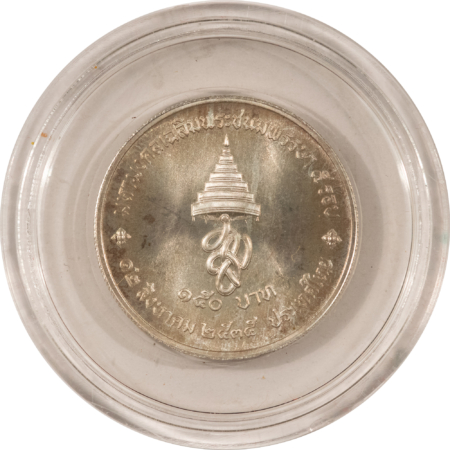 New Store Items 1992 THAILAND Y-262 150 BAHT SILVER – WITH BOX
