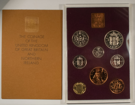 New Store Items 1970 FIRST DECIMAL PROOF COINAGE OF GREAT BRITAIN 8 COINS LOT/2 – W/ PACKAGING!