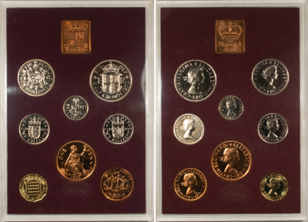 New Store Items 1970 FIRST DECIMAL PROOF COINAGE OF GREAT BRITAIN 8 COINS LOT/2 – W/ PACKAGING!