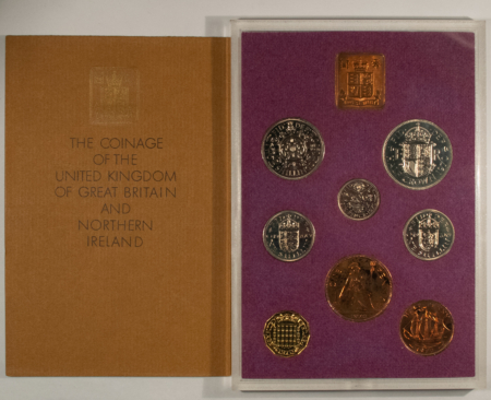 New Store Items 1970 FIRST DECIMAL PROOF COINAGE OF GREAT BRITAIN 8 COINS LOT/2 – W/ PACKAGING!