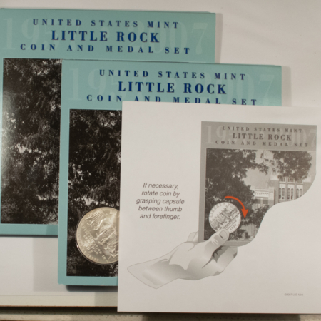 Modern Commems 2007 LITTLE ROCK COIN & MEDAL COMMEMORATIVE SET – IN ORIGINAL PACKAGING!