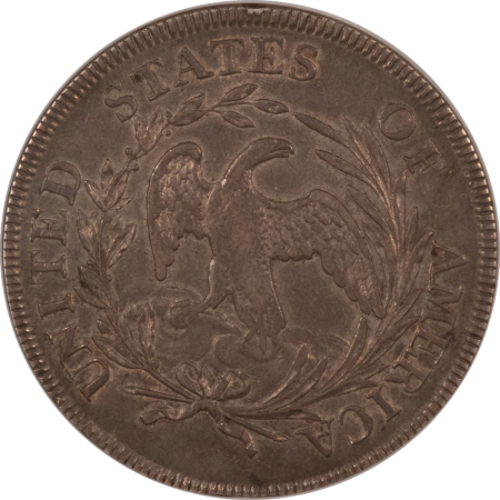Dollars 1796 DRAPED BUST DOLLAR SM DATE LG LETTERS, BB-61 – NGC AU-50, FRESH & ORIGINAL!