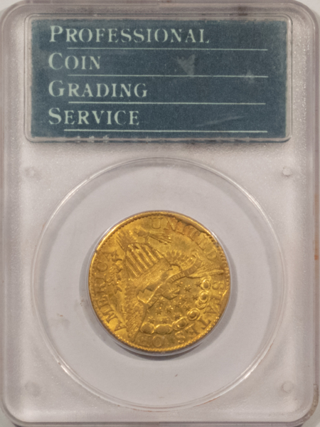$5 1800 $5 DRAPED BUST GOLD HALF EAGLE – PCGS XF-40, RATTLER, AMAZING! SUPER PQ!