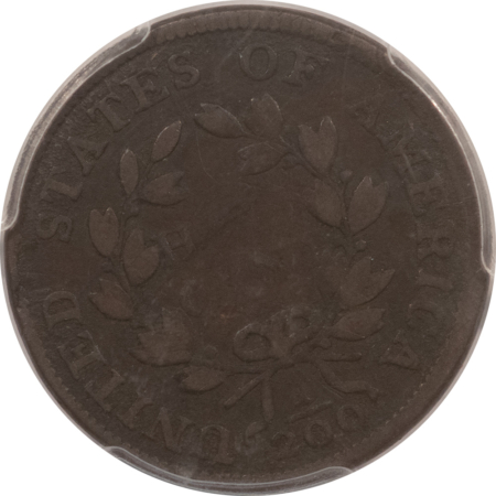 Draped Bust Half Cents 1802/0 DRAPED BUST HALF CENT, REVERSE OF 1802 – PCGS VG-10, VERY RARE, PLEASING