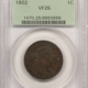 CAC Approved Coins 1817 CORONET HEAD LARGE CENT – PCGS MS-63 BN, RATTLER, PREMIUM QUALITY++ CAC!