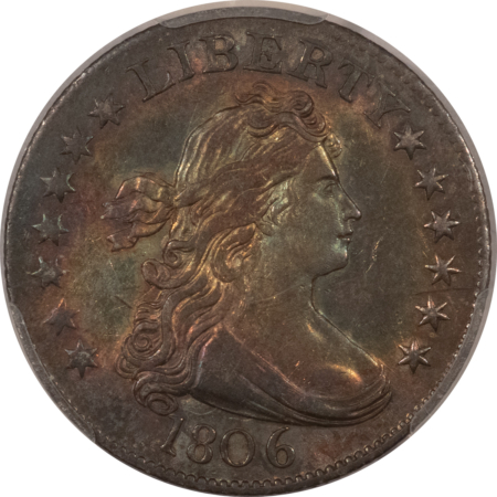 Draped Bust Quarters 1806 DRAPED BUST QUARTER – PCGS AU-53, PREMIUM QUALITY & GORGEOUS! LOOKS UNC!