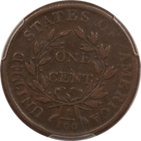 Draped Bust Large Cents 1807/6 DRAPED BUST LARGE CENT, LARGE 7 – PCGS VF-20, PRETTY! SMOOTH PLANCHET!