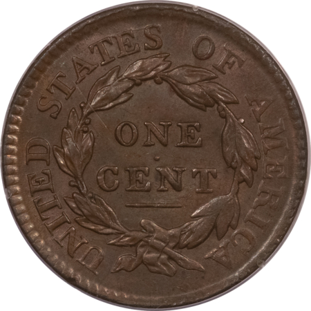 CAC Approved Coins 1817 CORONET HEAD LARGE CENT – PCGS MS-63 BN, RATTLER, PREMIUM QUALITY++ CAC!