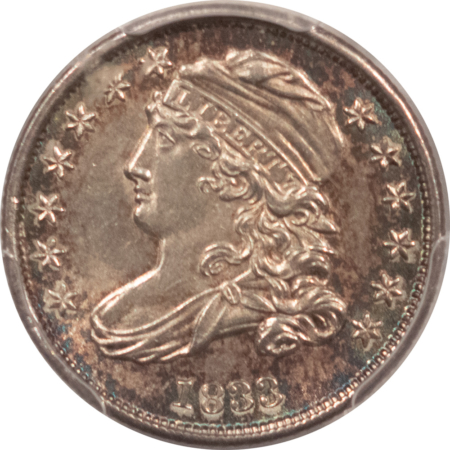 Capped Bust Dimes 1833 CAPPED BUST DIME – PCGS MS-63, CHOICE & ATTRACTIVE, GREAT TYPE COIN!