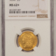 $5 1843-C $5 LIBERTY GOLD HALF EAGLE – NGC XF-40, WELL-STRUCK, PLEASING CHARLOTTE!