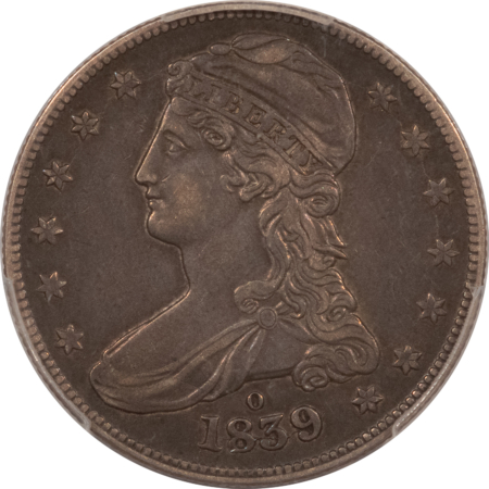 CAC Approved Coins 1839-O CAPPED BUST HALF DOLLAR, GR-1 – PCGS XF-45, CAC APPROVED!