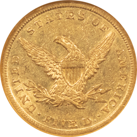 $5 1841 $5 LIBERTY GOLD HALF EAGLE – NGC XF-45, SCARCE DATE!