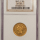 $5 1836 $5 CLASSIC HEAD GOLD HALF EAGLE – NGC MS-62+, FRESH & LOOKS CHOICE!